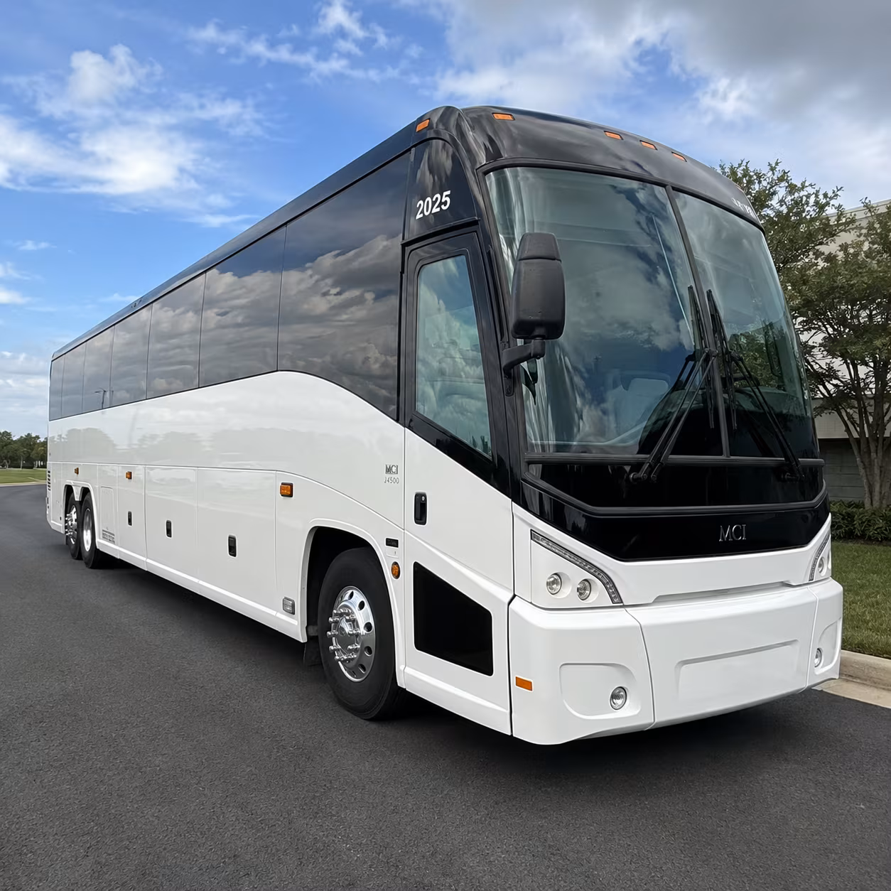 on the way to spac or mvp arena a charter bus makes the trip easy