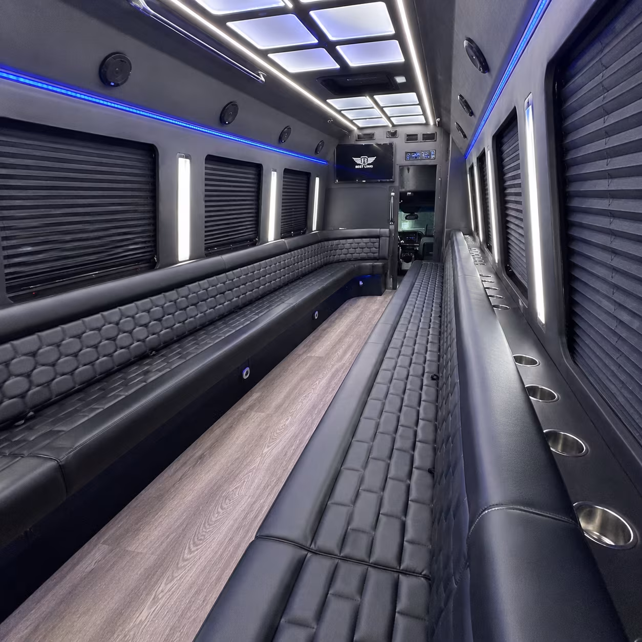 utica party bus rentals inside